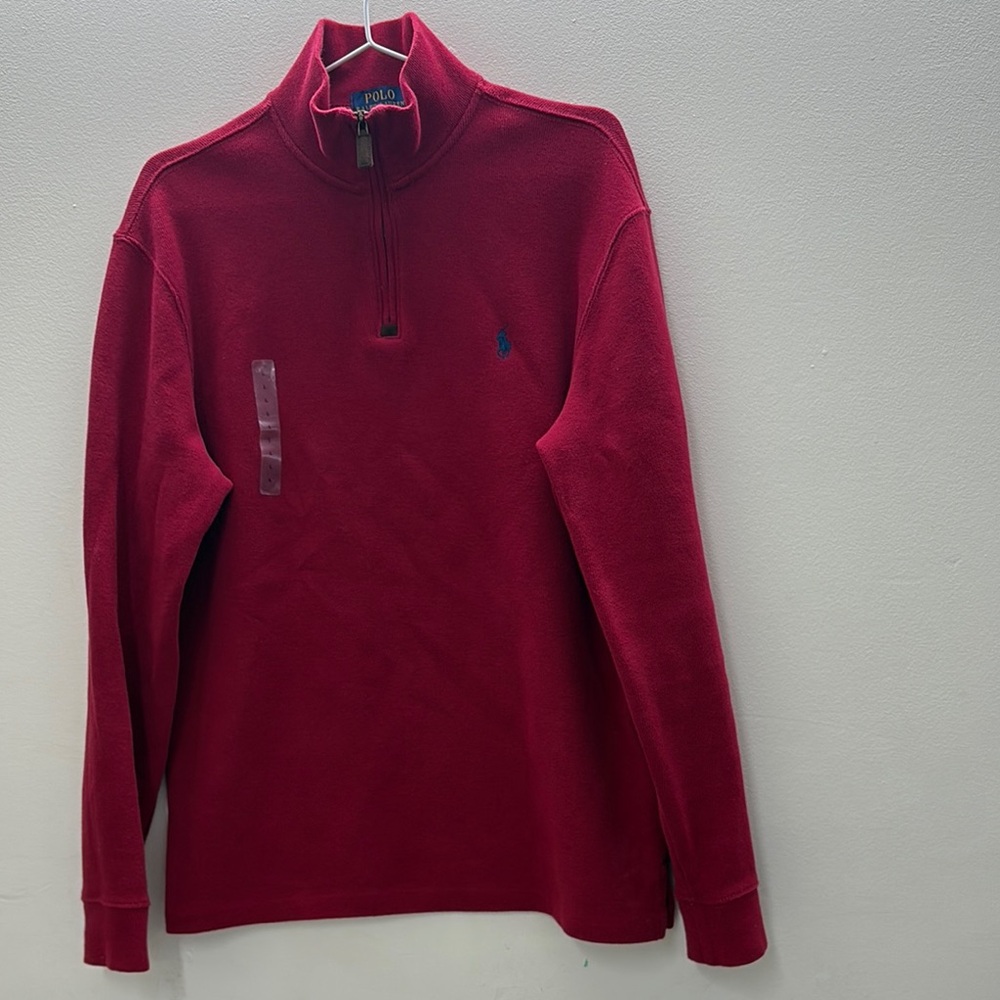Polo Ralph Lauren Red Quarter-Zip Pullover925
